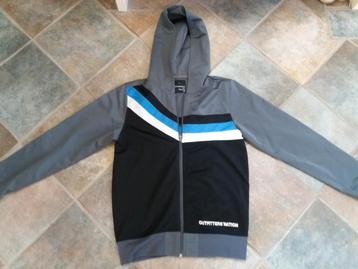 Zomerjas met capucon zwart/ grijs mt. M Outfitters Nation beschikbaar voor biedingen