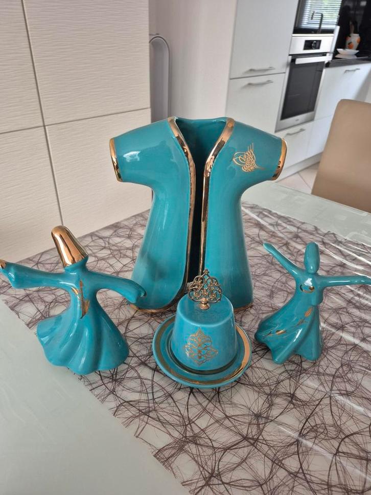 Turkse Decoratie Set - Woonkamer Accessoires, Antiek en Kunst, Antiek | Keramiek en Aardewerk, Ophalen of Verzenden
