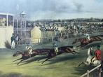 1837 - Paard - Ascot Heath Races litho Turner - Reeve, Antiek en Kunst, Kunst | Etsen en Gravures, Ophalen of Verzenden