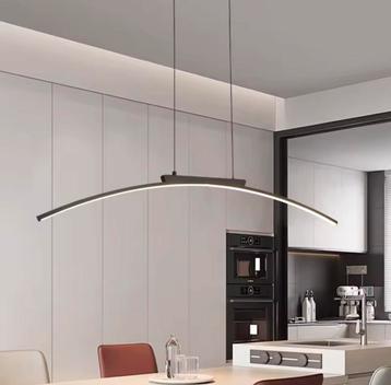 Moderne Zwarte Hanglamp / LED Balklamp 100cm beschikbaar voor biedingen