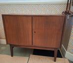 Vintage jaren 60 teak  fineer kastje.  80L x 40B x 69H, Huis en Inrichting, Ophalen, Gebruikt, 25 tot 50 cm, 50 tot 100 cm