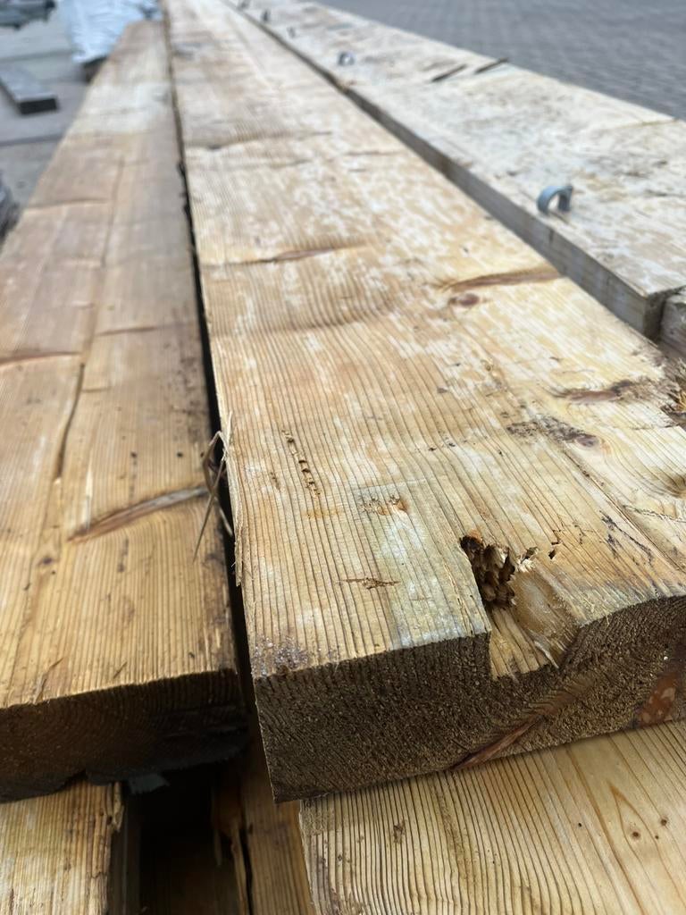 Vuren balken 20cmx7,5cmx470cm, Tuin en Terras, Palen, Balken en Planken, Ophalen, 250 cm of meer, Balken