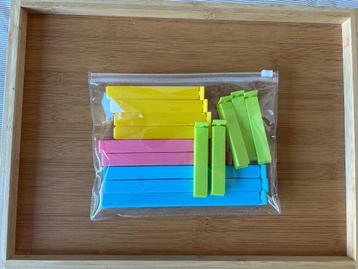 Set van plastic zakclips – kleurrijk, nieuw in verpakking beschikbaar voor biedingen