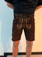 Nieuw Echt leer Korte Lederhose donkerbruin Maat 50, Maat 48/50 (M), Ophalen of Verzenden, Kleding, Overige thema's