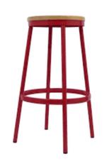 Rode Factory Falcon barkruk | 77cm  | 54 op voorraad, Ophalen of Verzenden, Nieuw in verpakking, Meubilair