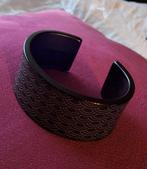 Vintage Cuff Armband, Ophalen of Verzenden, Gebruikt, Zwart, Kunststof of Plastic