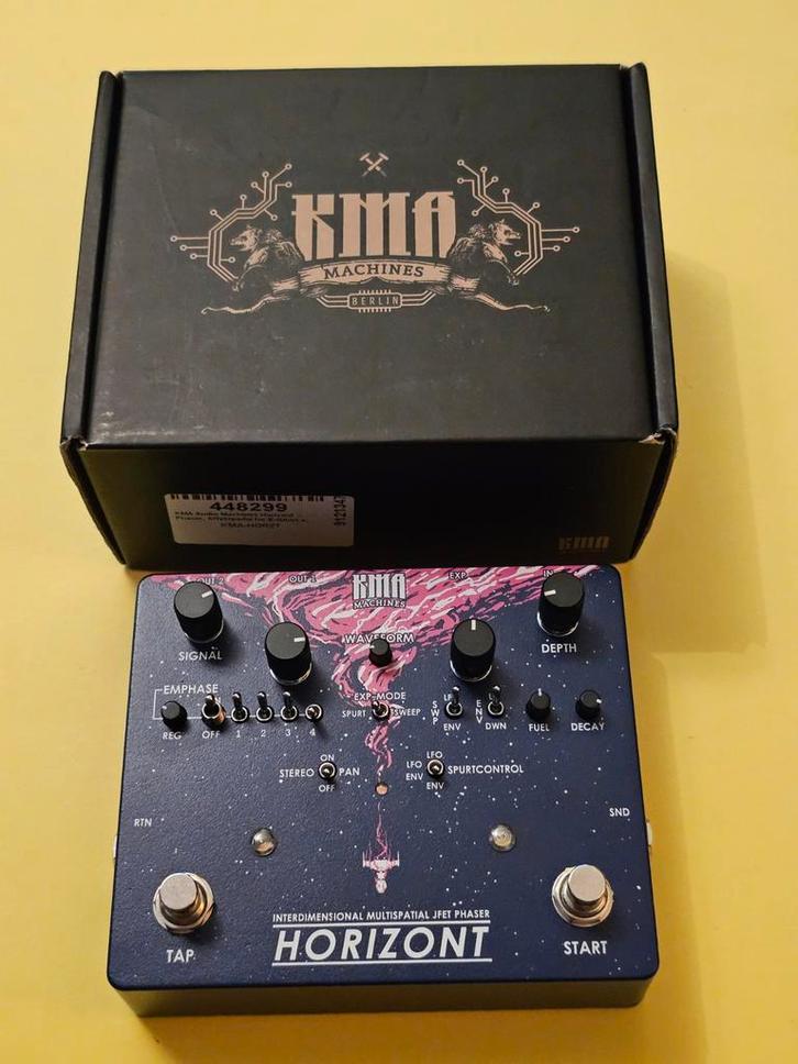 KMA Machines Horizont Phaser, Muziek en Instrumenten, Effecten, Zo goed als nieuw, Chorus, Delay of Echo, Distortion, Overdrive of Fuzz