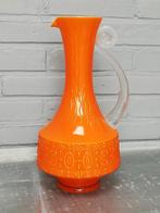 Vintage Oranje Empoli Vaas - Mint Conditie, Oranje, Ophalen of Verzenden, Minder dan 50 cm, Glas
