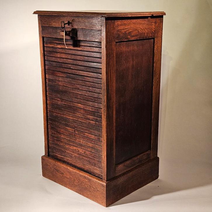 Antiek Muziekblad Kastje met Rolluik & Slot, Huis en Inrichting, Kasten | Buffetkasten, Gebruikt, Minder dan 100 cm, Minder dan 50 cm