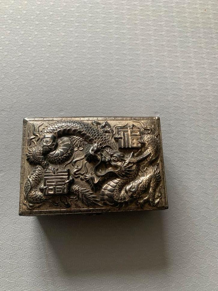 Japanse Antieke Verzilverde Doosjes, Antiek en Kunst, Antiek | Overige Antiek, Ophalen of Verzenden