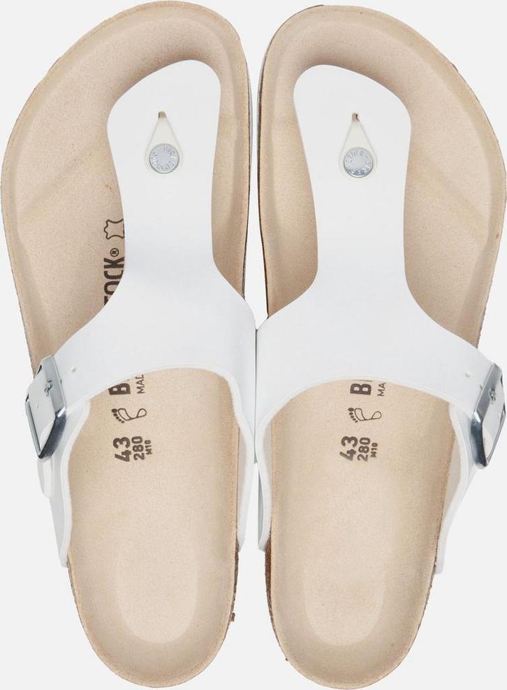 Birkenstock Ramses Heren Slippers Regular Fit - White - 43 ✅, Kleding | Heren, Schoenen, Zo goed als nieuw, Slippers, Wit, Ophalen of Verzenden