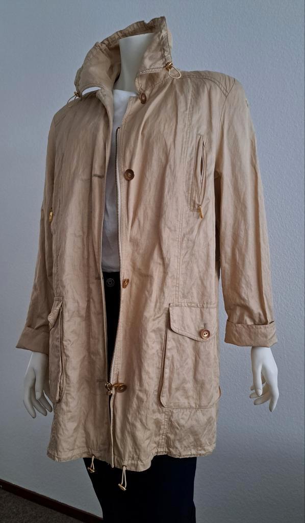 Jas van Baronia (katoenmix) mt 44, Kleding | Dames, Jassen | Winter, Zo goed als nieuw, Maat 42/44 (L), Beige, Verzenden
