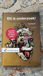 B. Baarda - Dit is onderzoek!, Ophalen of Verzenden, B. Baarda, Management, Zo goed als nieuw