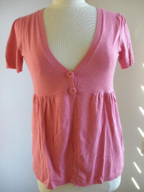HEMA vest roze met korte mouw maat S, Kleding | Dames, Truien en Vesten, Zo goed als nieuw, Maat 36 (S), Roze, Verzenden
