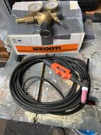 Kemppi 15 volt tig toorts met drukregelaar (Rhona), Ophalen, Zo goed als nieuw, 150 tot 250 ampère, Tig