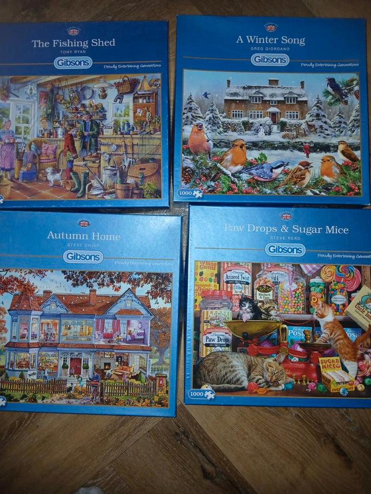 Gibsons Puzzels 1000 stukjes, Hobby en Vrije tijd, Denksport en Puzzels, Zo goed als nieuw, Legpuzzel, 500 t/m 1500 stukjes, Ophalen