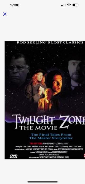 Twilight zone the movie bluray. beschikbaar voor biedingen