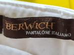 BERWICH  Italiano Broek met witte kleur maat 50, BERWICH Italiano, Zo goed als nieuw, W33 - W34 (confectie 48/50), Verzenden