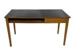 Vintage bureau werktafel jaren 60 eiken Scandinavisch design, Huis en Inrichting, Bureaus, Gebruikt, Vintage, Vintage, Vintage