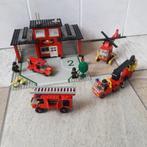 lego brandweer kazerne 6382 + helikopter 9985 + hoogwerker 6, Ophalen, Gebruikt, Complete set, Lego