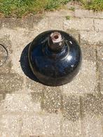Emaille lampenkap hanglamp, Huis en Inrichting, Lampen | Lampenkappen, Zwart, Rond, Ophalen of Verzenden, Zo goed als nieuw