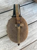 Originele Duitse veldfles WOII - Stoffen riem, Ophalen of Verzenden, Landmacht, Duitsland, Overige typen