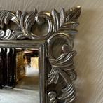 Barok Spiegel - houten lijst - zilver - 140 x 70cm-TTM Wonen, 100 tot 150 cm, Nieuw, Info@ttmwonen.nl, Rechthoekig