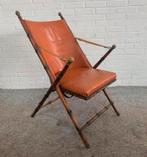 Vintage faux bamboo fauteuil klapstoel Maison Jansen safari, Ophalen of Verzenden