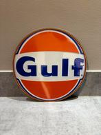 Mancave Bar Café Wanddecoratie metalen bordje merk Gulf, Ophalen of Verzenden, Zo goed als nieuw, Reclamebord