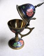 Geemailleerd koper wierook brander, Antiek en Kunst, Ophalen of Verzenden