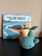 Prentenboek met gehaakte walvis knuffel, Kinderen en Baby's, Speelgoed | Knuffels en Pluche, Ophalen of Verzenden, Zo goed als nieuw