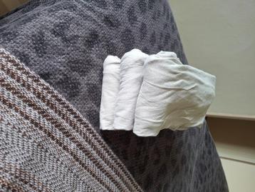 3 Meyco hoeslakentjes ledikant, lichtgrijs beschikbaar voor biedingen