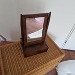 Antiek mahonie hout make-up spiegel kapspiegel, Ophalen of Verzenden, Rond, Minder dan 50 cm, Minder dan 100 cm