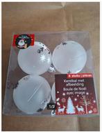 Kerstballen met sneeuwpop, licht wit, Diversen, Kerst, Evora, Onbekend, Nieuw, Ophalen of Verzenden