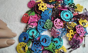 80 + houten hanger Knutselen Gekleurde Hanger Nieuw  beschikbaar voor biedingen