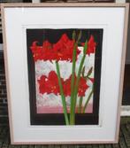 Litho bloemen Amaryllis  Joost Minnigh ( 1942 - 2011), Ophalen