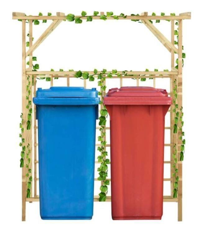 Containerberging pergola voor 2 containers GRATIS BEZORGD!, Tuin en Terras, Schuttingen, Nieuw, Hout, 1 tot 2 meter, Minder dan 3 meter