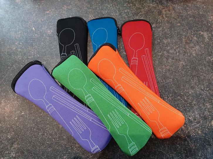 Bestekhoesje voor rietjes en/of besteksetje, nieuw, Huis en Inrichting, Keuken | Tupperware, Nieuw, Overige typen, Paars, Ophalen of Verzenden