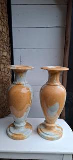 2 marmeren Onyx vazen groot 47.5 cm rand 19 cm 2 samen, Huis en Inrichting, Woonaccessoires | Zuilen en Pilaren, Ophalen of Verzenden