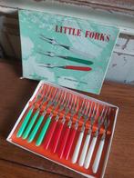 Retro gebaksvorkjes cocktail prikkers vintage hapjes, Ophalen of Verzenden