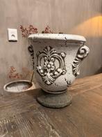 Bloempot, Tuin en Terras, Rond, Zo goed als nieuw, Minder dan 40 cm, Aardewerk