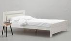 Twee persoonsbed NOUS living, Ophalen, Wit, Tweepersoons, 140 cm