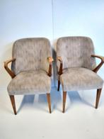 Fauteuils, vintage, Huis en Inrichting, Fauteuils, Ophalen, Vintage, stoelen, Gebruikt, Hout