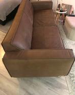 Bruine Umix suede bank - 224x90cm - Goede staat, Ophalen, Gebruikt