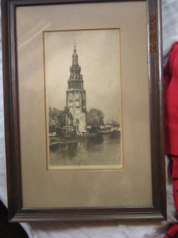 MONTELBAANSTOREN Amsterd. ets van Joh. JOSSEAUD, beschikbaar voor biedingen