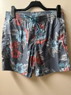 Maat M Oneil zwem short blauw met bloemen print, Oneil, Ophalen of Verzenden, Zwemshort, Maat 48/50 (M)