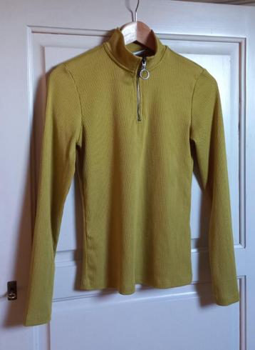 Noisy may top longsleeve S/M okergeel-groen  beschikbaar voor biedingen