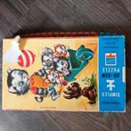 Houten puzzel poesjes hondje kruiwagen 25 stukjes, Kinderen en Baby's, Ophalen, 10 tot 50 stukjes, Zo goed als nieuw