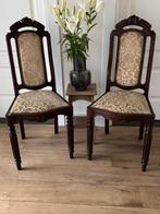 Twee mooie antieke stoelen – in massief hout !, Antiek en Kunst, Ophalen