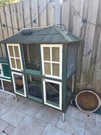 Konijnenhok met verwarmd nachthok!, Dieren en Toebehoren, Knaagdieren en Konijnen | Hokken en Kooien, Ophalen, Hamster, 90 cm of meer